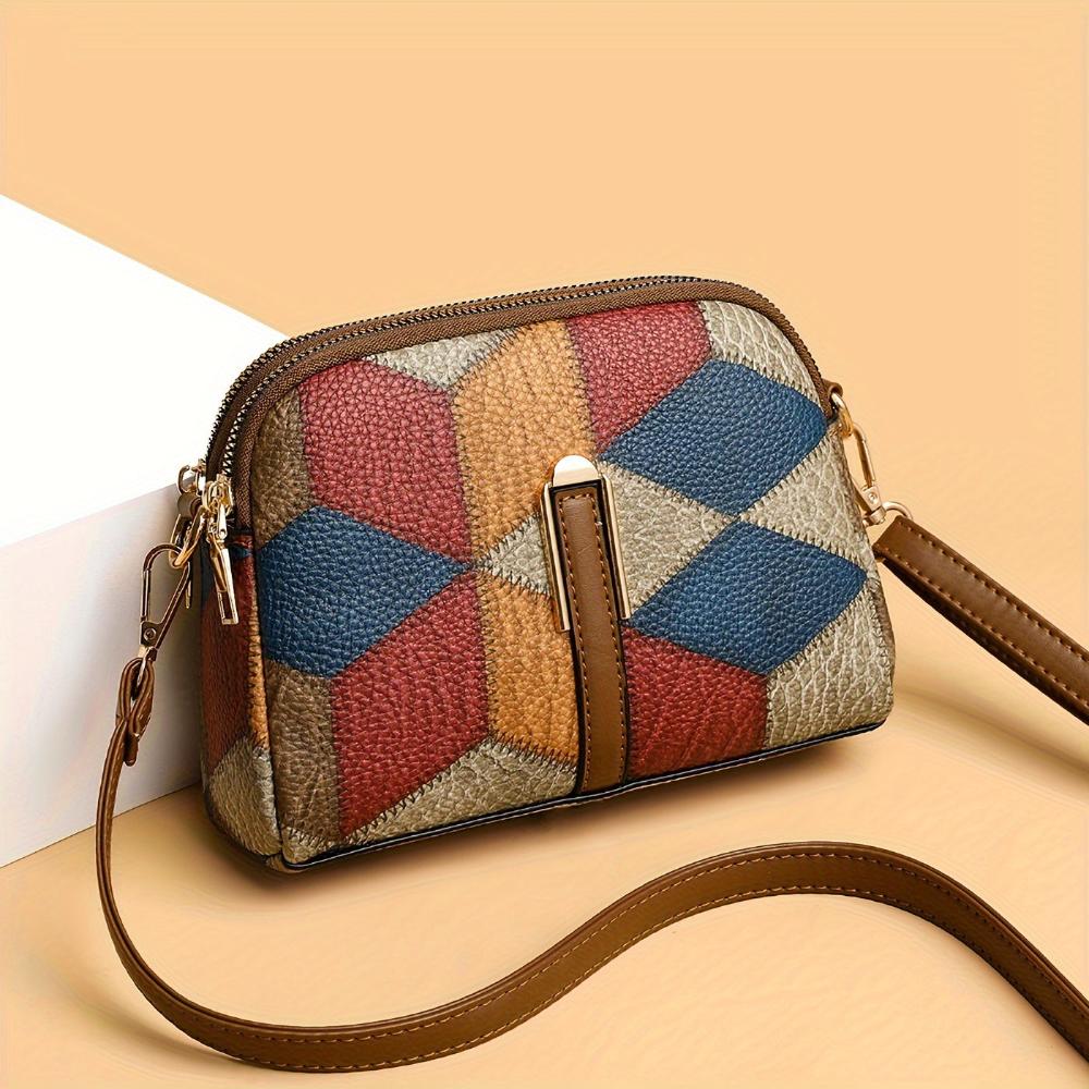 Caroline | Mini Crossbody Patchwork Väska