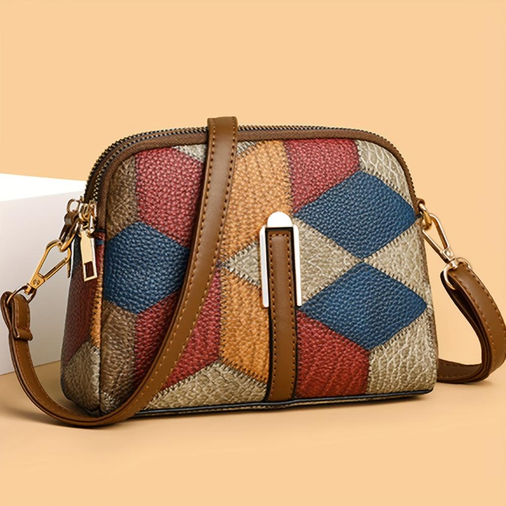 Caroline | Mini Crossbody Patchwork Väska