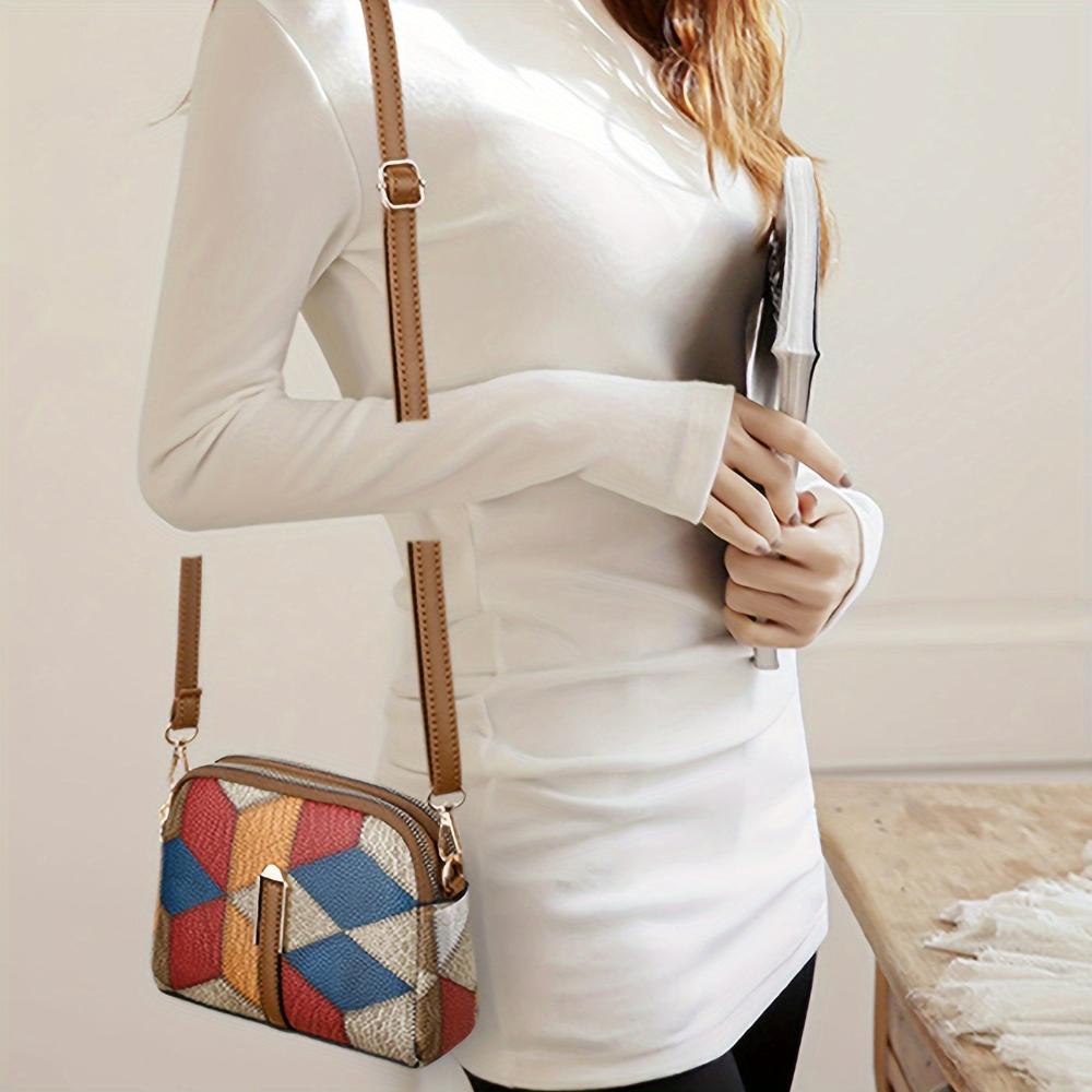 Caroline | Mini Crossbody Patchwork Väska